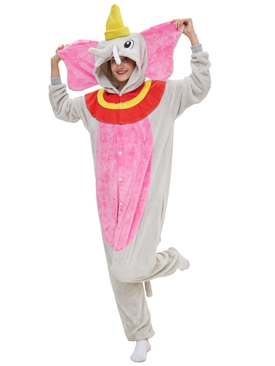 dumbo onesie rosa erwachsene
