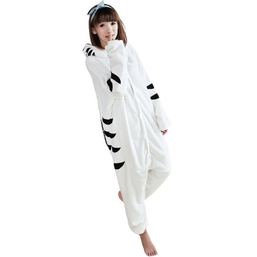 onesie white tiger