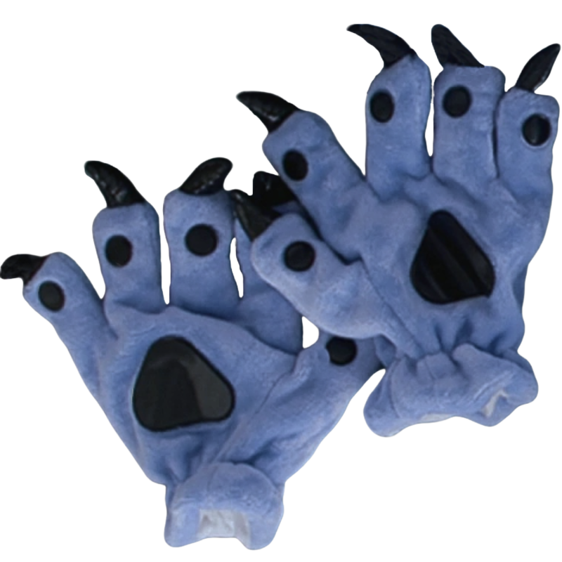 3) Blaue Krallen-Handschuhe