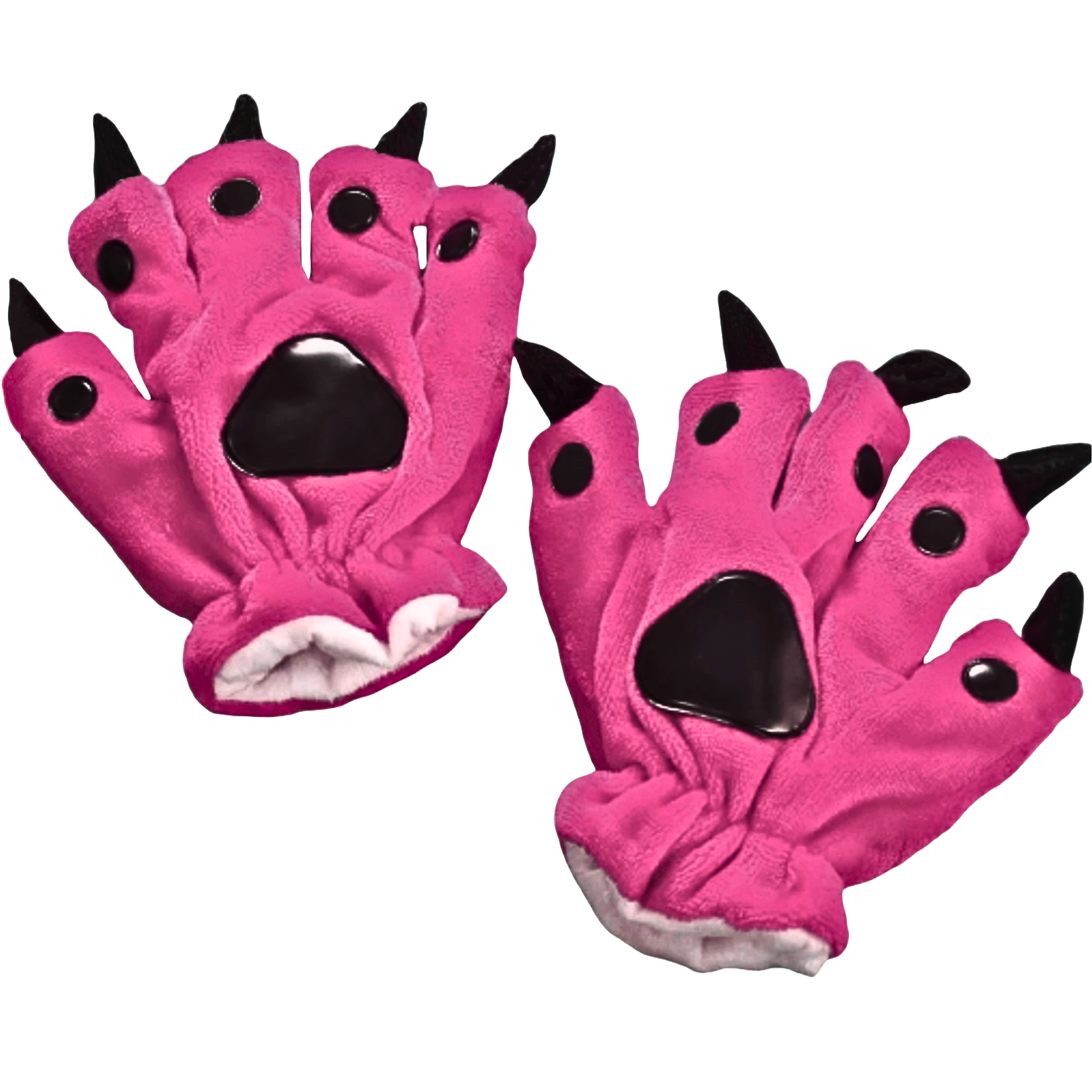 Fuchsiafarbene Krallen-Handschuhe