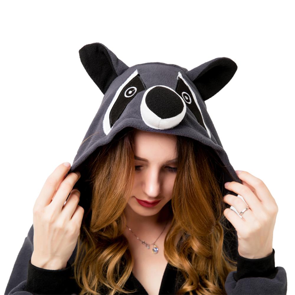 waschbär onesie damen