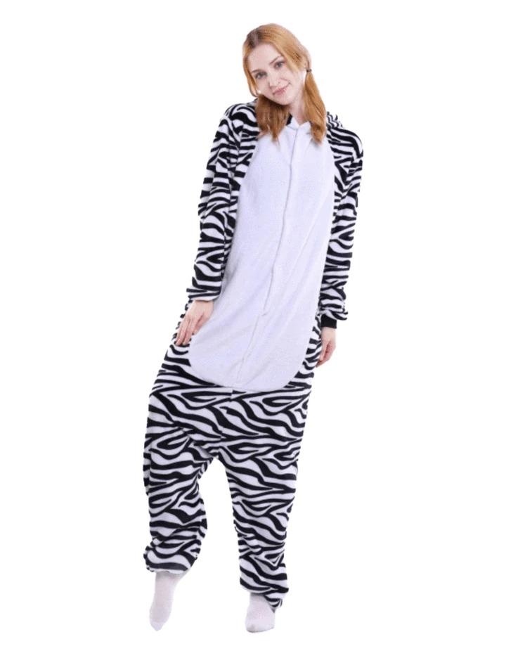 zebra onesie damen