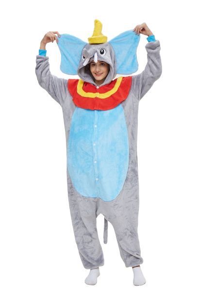 dumbo onesie blau erwachsene