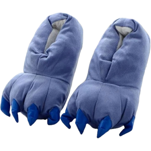 2) Blaue Krallen-Hausschuhe - 31 - 35