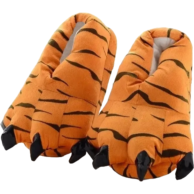 2) Tiger-Krallen-Hausschuhe