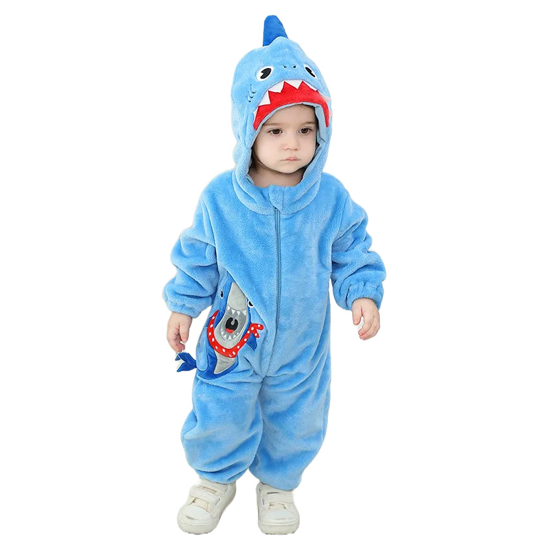 Baby Azurblauer Shark Onesie