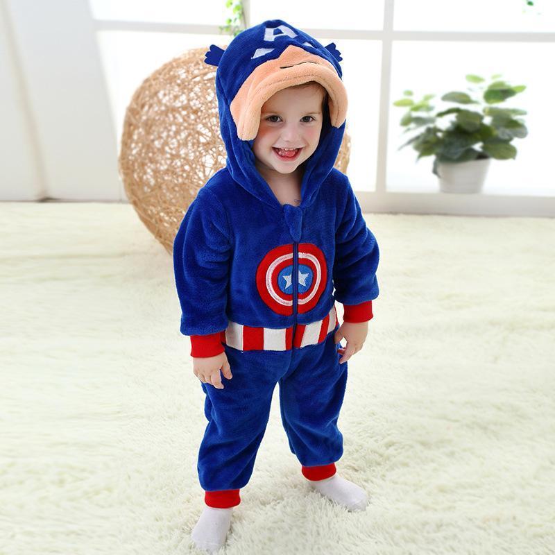 Baby Captain America Onesie Pyjama