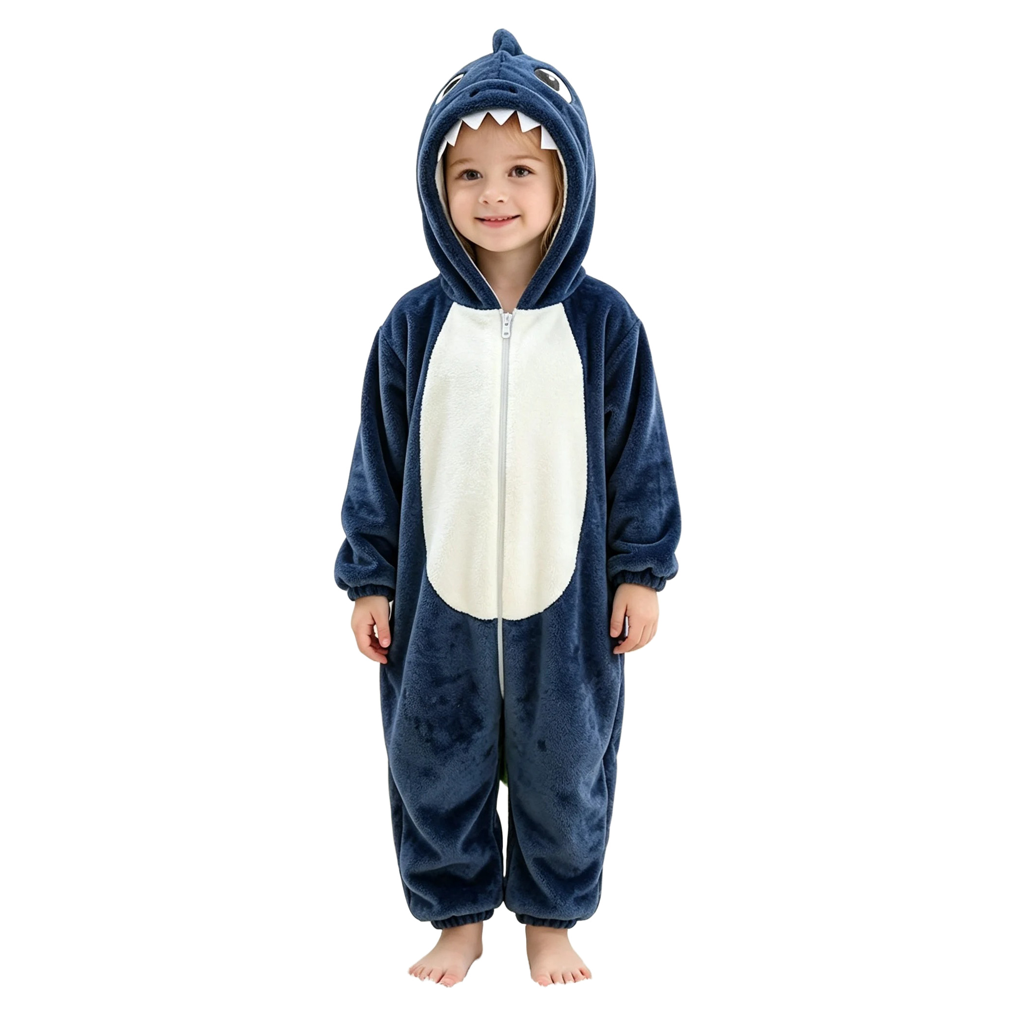 Baby Dunkelblauer Shark Onesie