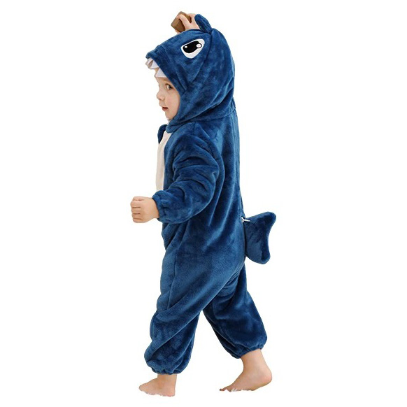 Baby Dunkelblauer Shark Onesie