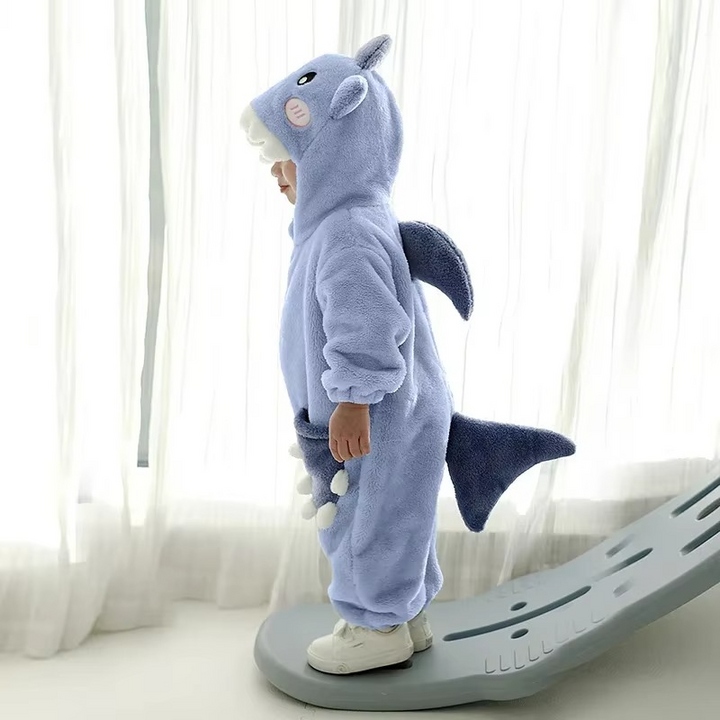 Baby Hellblauer Shark Onesie