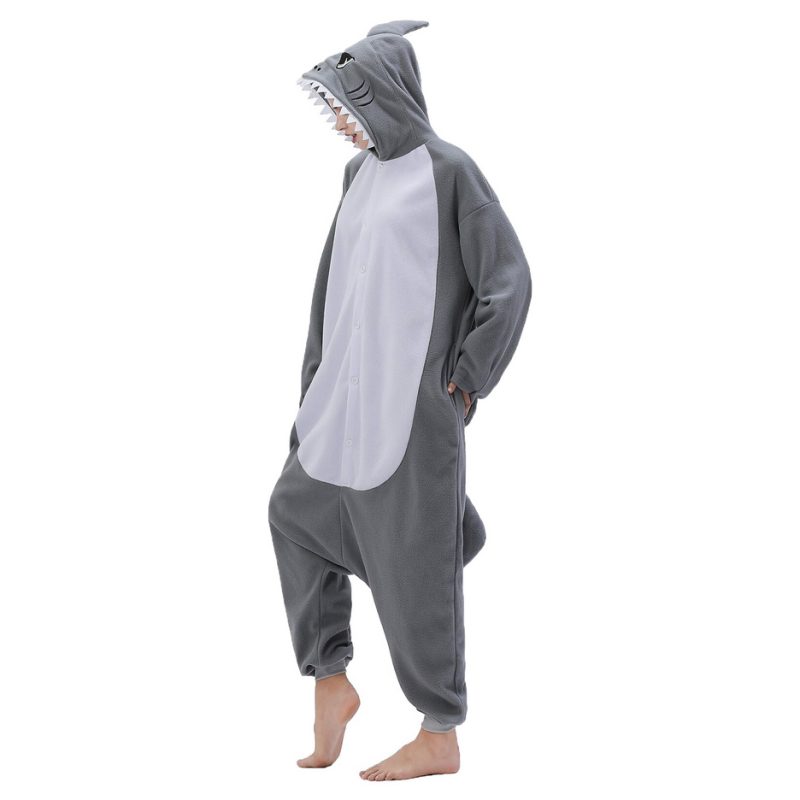 Grauer Shark Onesie