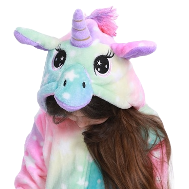 Kinder Regenbogen Einhorn Onesie – Bild 4