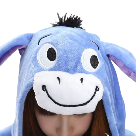 Kinder Eeyore Onesie Kostüm