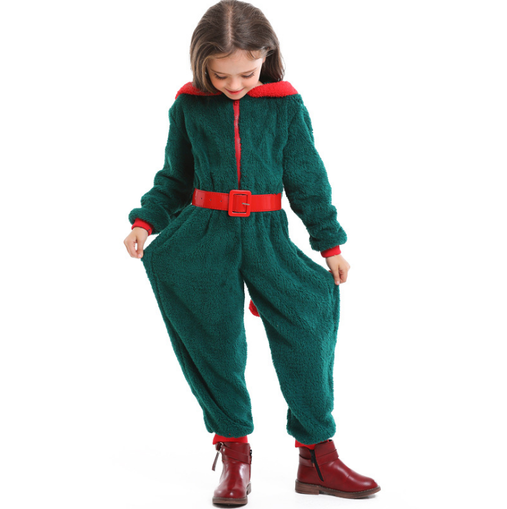 Kinder Elf Onesie Kostüm