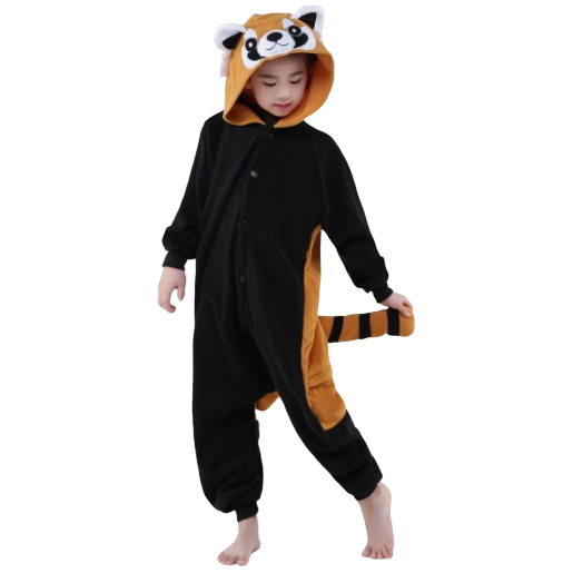 Kinder Roter Panda Onesie Pyjama