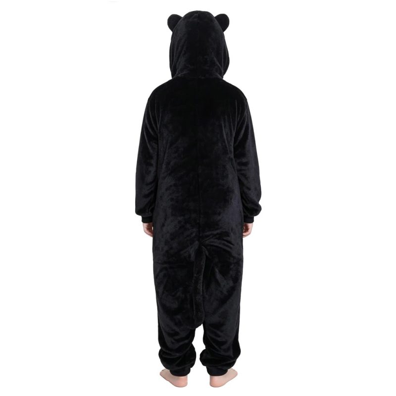 Kinder Schwarze Katze Onesie