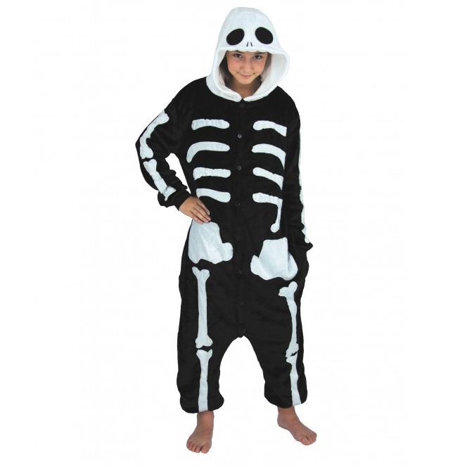 Kinder Skelett Onesie Pyjama