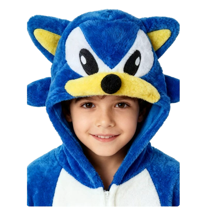 Kinder Sonic Onesie Kostüm