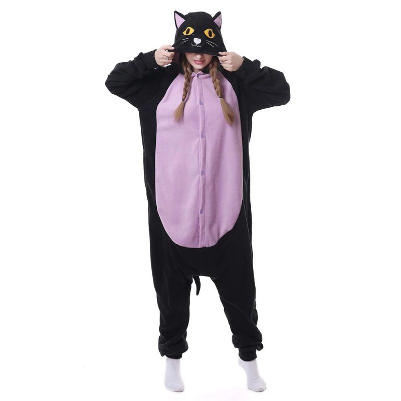 Schwarze Katze Onesie