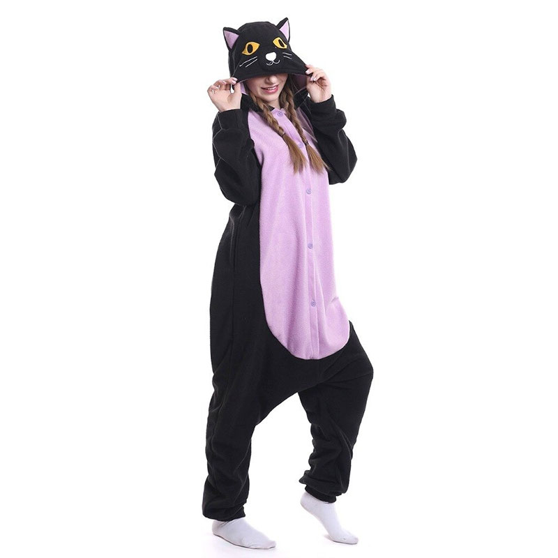 Schwarze Katze Onesie