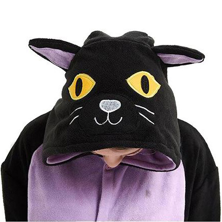 Schwarze Katze Onesie