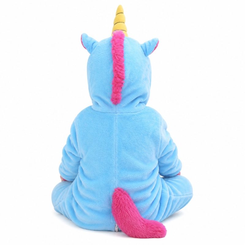 Baby Blauer Einhorn Onesie