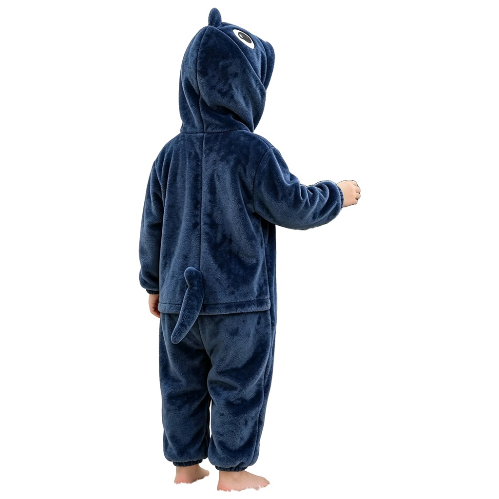 Baby Dunkelblauer Shark Onesie