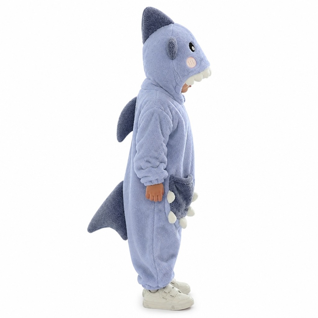 Baby Hellblauer Shark Onesie