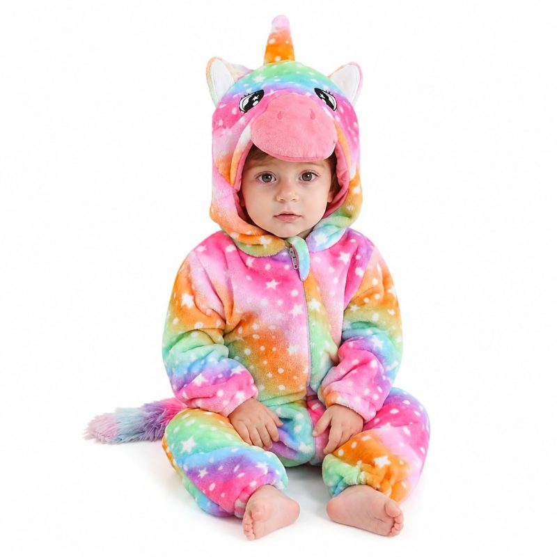 Baby Regenbogen Einhorn Onesie