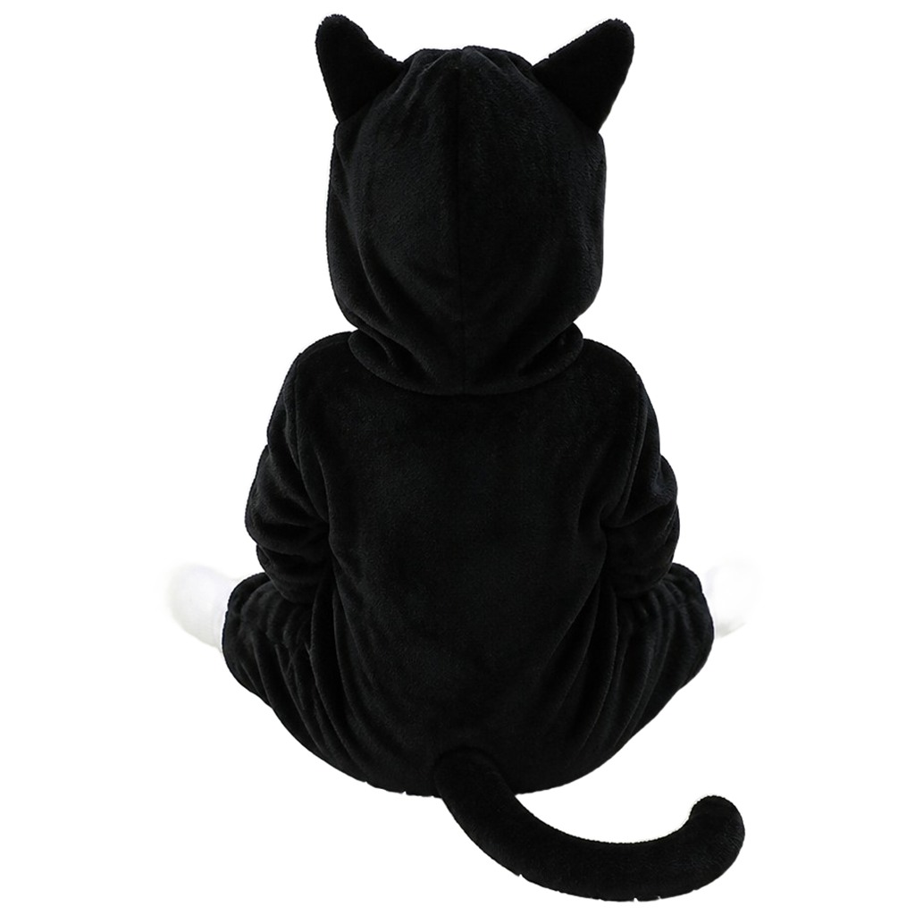 Baby Schwarze Katze Onesie