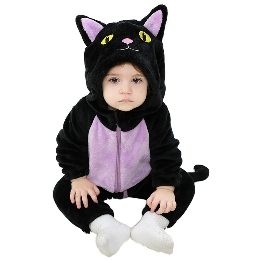 Baby Schwarze Katze Onesie