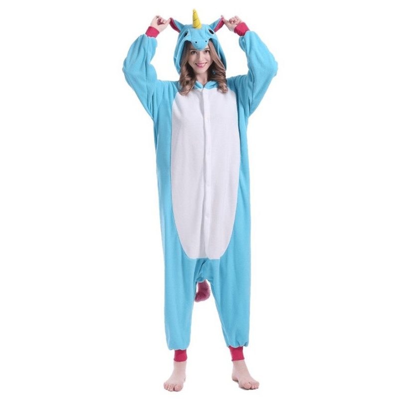Blauer Einhorn Onesie