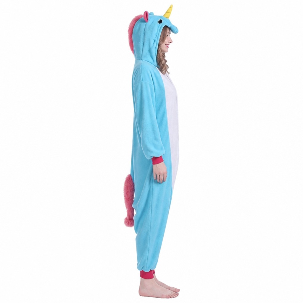 Blauer Einhorn Onesie