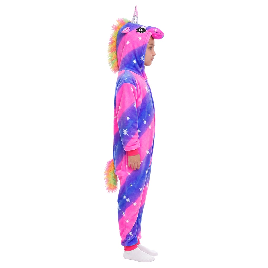 Kinder Bunter Einhorn Onesie – Bild 4