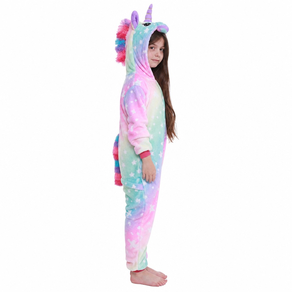 Kinder Regenbogen Einhorn Onesie