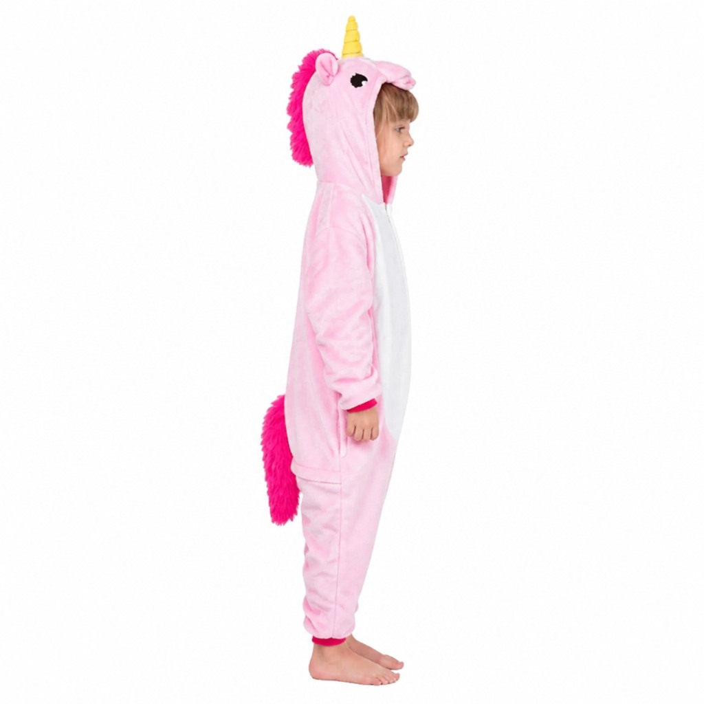 Kinder Rosa Einhorn Onesie